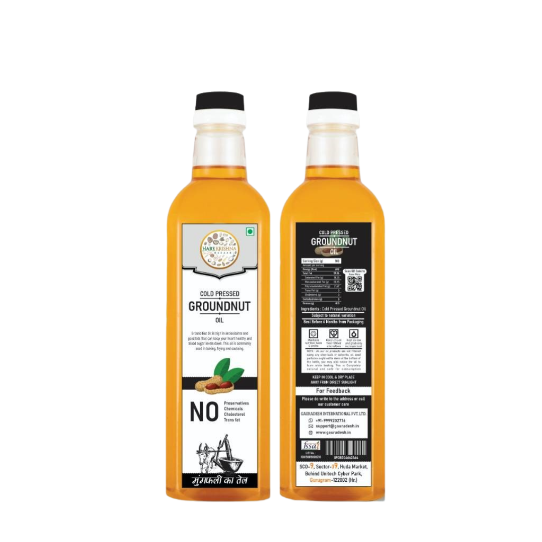 Raw Peanuts/Groundnut Oil (1 Litre)